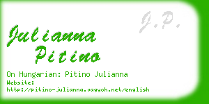 julianna pitino business card